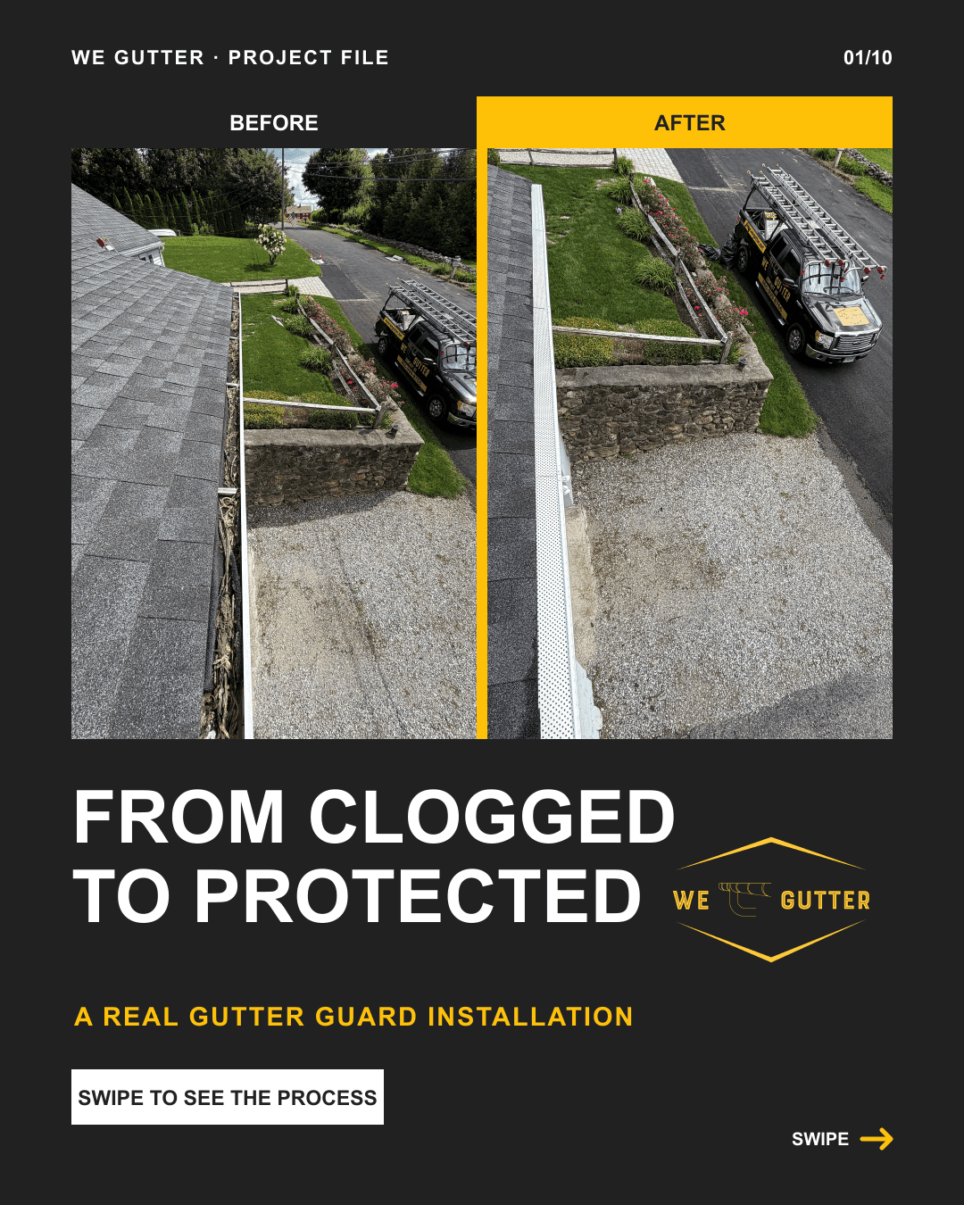 Gutter guard installation process in Watertown, Connecticut — step 1 of 10